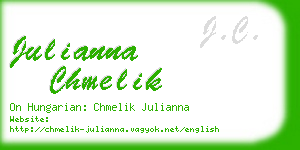 julianna chmelik business card
